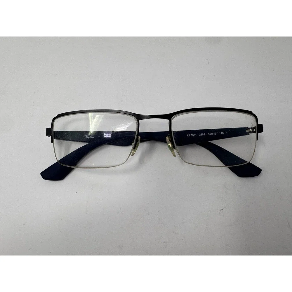 Ray-Ban RB6331 Eyeglass Frames Only 54-19-145 Half Rim Black 2503